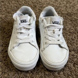 Vans Kids White leather Sneakers